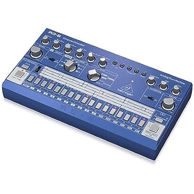 Behringer RHYTHM DESIGNER RD-6-BU Analog Drum Machine with 8 Drum Sounds, 64 Step Sequencer and Distortion Effects