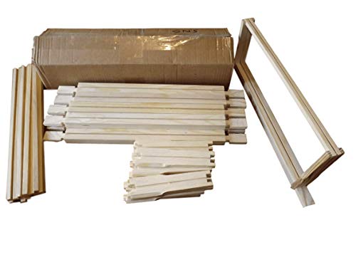 10 x SN5 - Super Frames with Hoffman Self Spacing side bars - for British National Hives - Flat Packed - With Nails