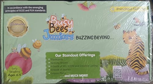 Image of Acevision Busy Bees Juniors Preschool Book Set Early Readers Ages 4-5