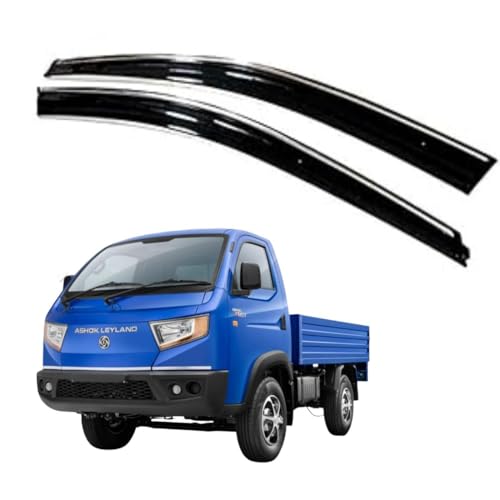 Image of CAR SAAZ Chrome Line Door Visor for Bada Dost (Set of 2Pcs) | Rain Guard | Wind Deflector