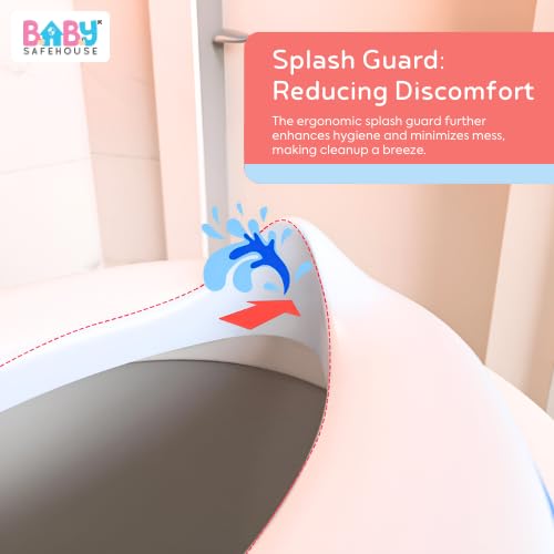 Image of BabySafeHouse Potty Training Toilet Seat Cover with Storage Hook, Pink