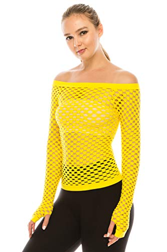 Kurve Stretchy Fishnet Long Sleeve Top, UV Protective Fabric, Rated UPF 50+ (Made with Love in The USA)3
