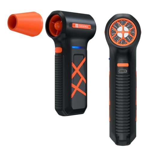 Image of Portronics Tornado Plus Handheld High-Speed Air Duster With Upto 1,30,000 RPM, Type-C Rechargeable, BLDC Motor, 3 Speed Control, LED Indicator, Multiple Nozzle Attachments, for Car Cleaning, PC & Home
