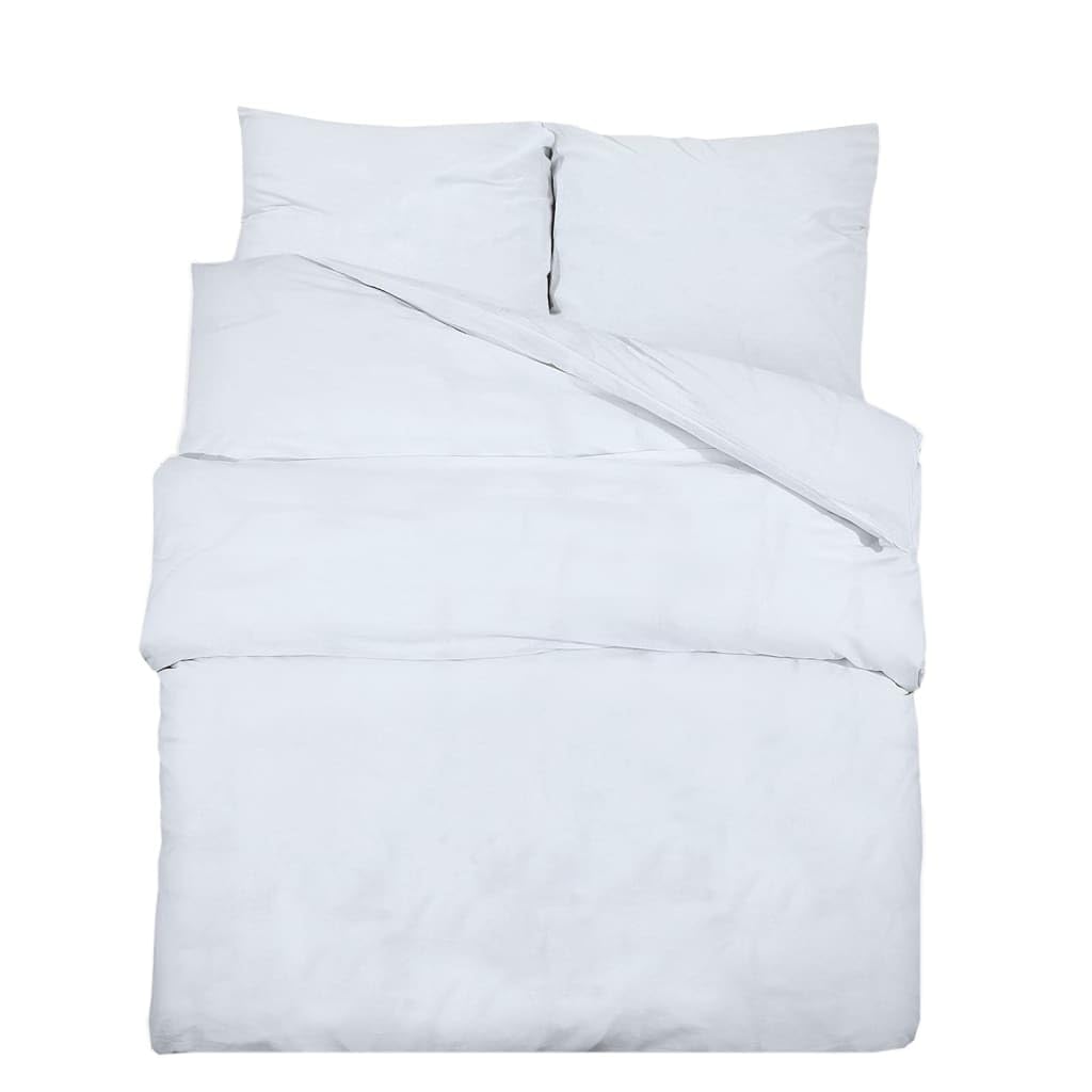Generico Set Copripiumino Bianco 260x240 cm in Cotone,Casa e Giardino,Biancheria,Lenzuola e Coperte,Copripiumini-136164