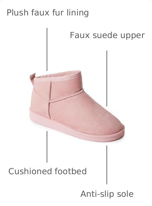 Image of FabKids Girls' Warm Fleece Lined Platform Snow Boots Non-Slip Ankle Winter Boots