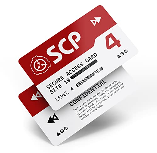 SCP Foundation Programmable NFC Secure Access Cards (Level 4, Cinnamon Red)