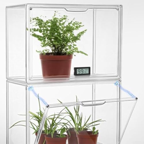 Mini invernadero para hortalizas en balcón con cubierta transparente 5