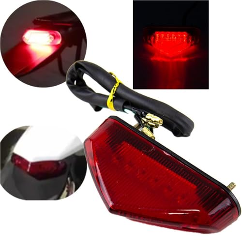 Freno luces trasero con indicadores DRL de alta visibilidad 12V para motocross y moto cross 2