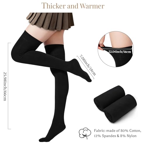 Thigh High Socks For Women Cotton Warm Over The Knee Socks Long Stockings Leg Warmers Boot Socks2
