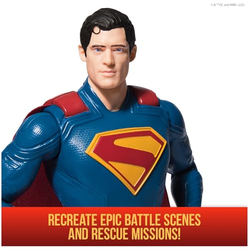 Image of DC Comics, Superman 12-inch Superhero Action Figure, Kids Toys for Boys and Girls Pretend Play, for Ages 4 and Up