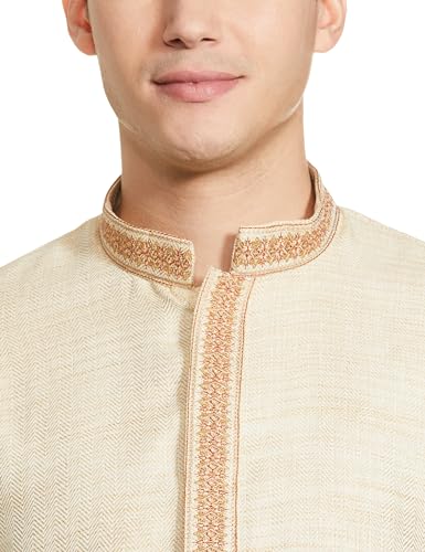 Image of Manthan Art Silk Casual Kurta for Men