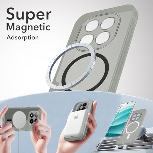 Image of Jkobi Lifetime Anti-Yellow MagSafe Compatible Clear Back Cover Case for Redmi Note 14 Pro Plus (Sleek Hard Crystal | Shockproof and Camera Protection)