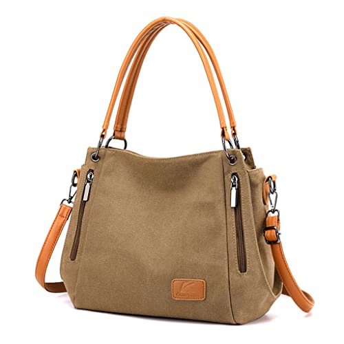 Bolsas de mão e ombro femininas bolsa leve para uso diário bolsas femininas Marrom