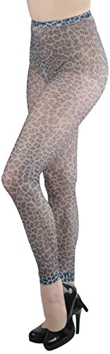 Image of ToBeInStyle Women's Footless Opaque Animal Zebra Tiger Tights Hosiery