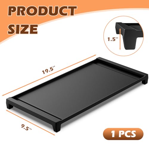 MOASKER WB31X24738 Griddle Replacement for GE Gas Stove Griddle Plates Parts WB31X24998, Stove Top Cast Iron Griddle Pan for GE Gas Range Center JGB700SEJ4SS JGSS66SEL3SS JGBS66REKSS Stove Parts