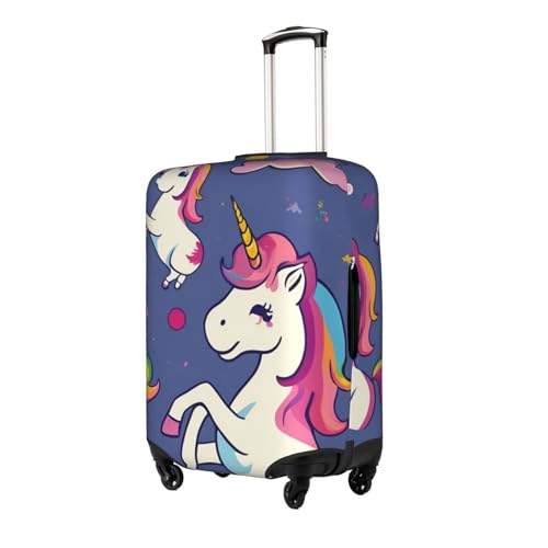 unicorn accessories Print Protective Suitcase Cover Washable Travel Luggage Protector with Concealed Zipper2