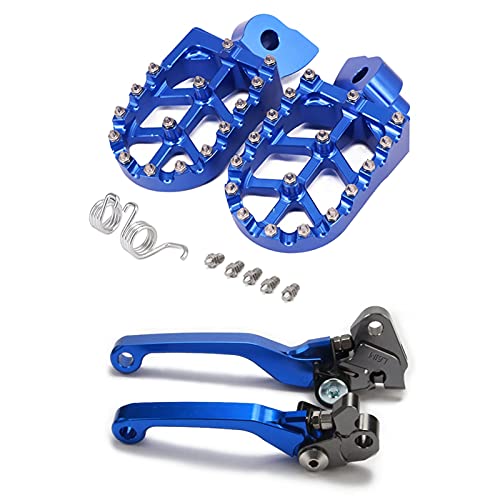 Levier de frein d'embrayage anti-casse et repose-pieds larges pour Yamaha YZ 125 et 250