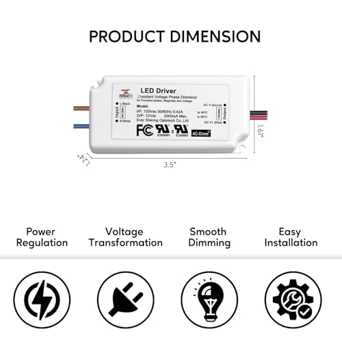 Image of Ironsmith Lighting Products - Constant Current LED Driver Transformer (27-42 Volt | 42 Watt | Dimmable)