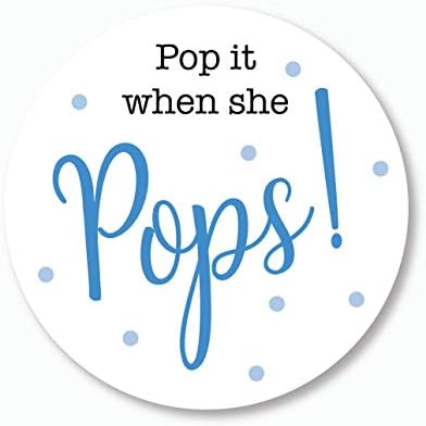 Amazon.com : 40ct, Pop it When She Pops Stickers, Baby Shower Champagne,  Beer, Soda, Wine Favor Stickers, 2 inches (#007-MT) : Office Products