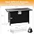 Meilocar 45in Fire Table, Propane Fire Pit with Glass Wind Guard and Rain Cover, Outdoor Firepit Table 50000 BTU 3-in-1 Fire Table for Patio/Yard/Balcony, Gray Tabletop