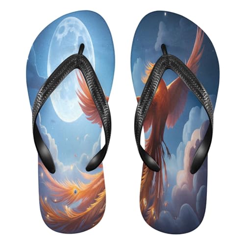 STAYTOP Fire Phoenix Flip Flops Sandals of Men's & Women's,Sandals Beach Slippers Shower Slides