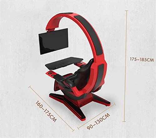 Game Competitive Chair Computer Game Chair Video Game Chairs Gaming Chair Ergonomic Computer Cockpit Can be Equipped with Multiple Screens (D)