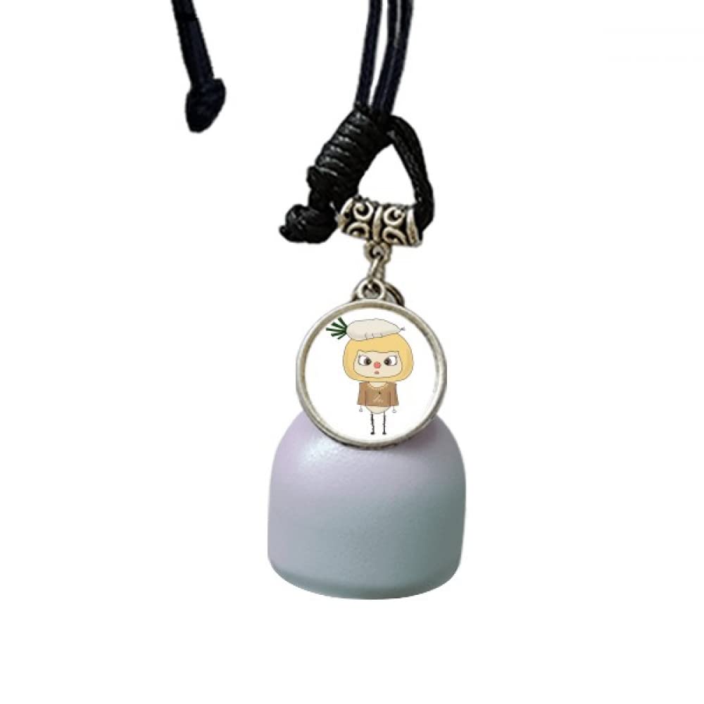 Carillon de vent radis blanc cloche suspendue anti-stress voiture et maison