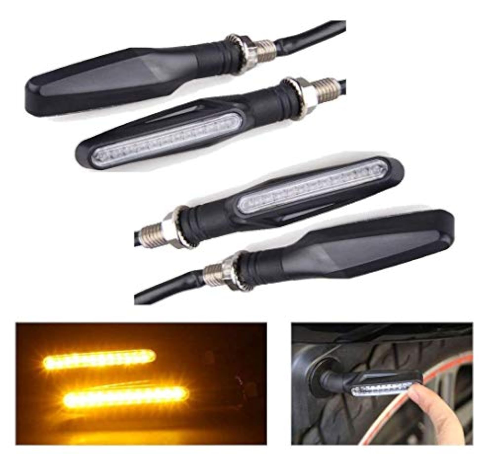 Bike indicator ktm-style LED lights indicators yellow color