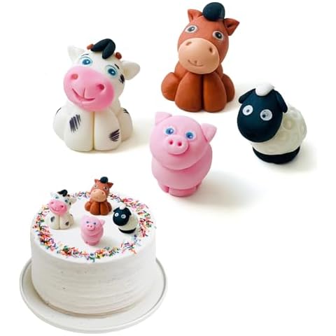 SugArt Edible Farm Animal Cake Toppers Set Cover