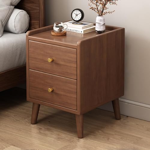 HJYBFA Mesita de Noche Moderna con cajones y Estante Abierto, Estilo Vintage Dormitorio, Sala de Estar