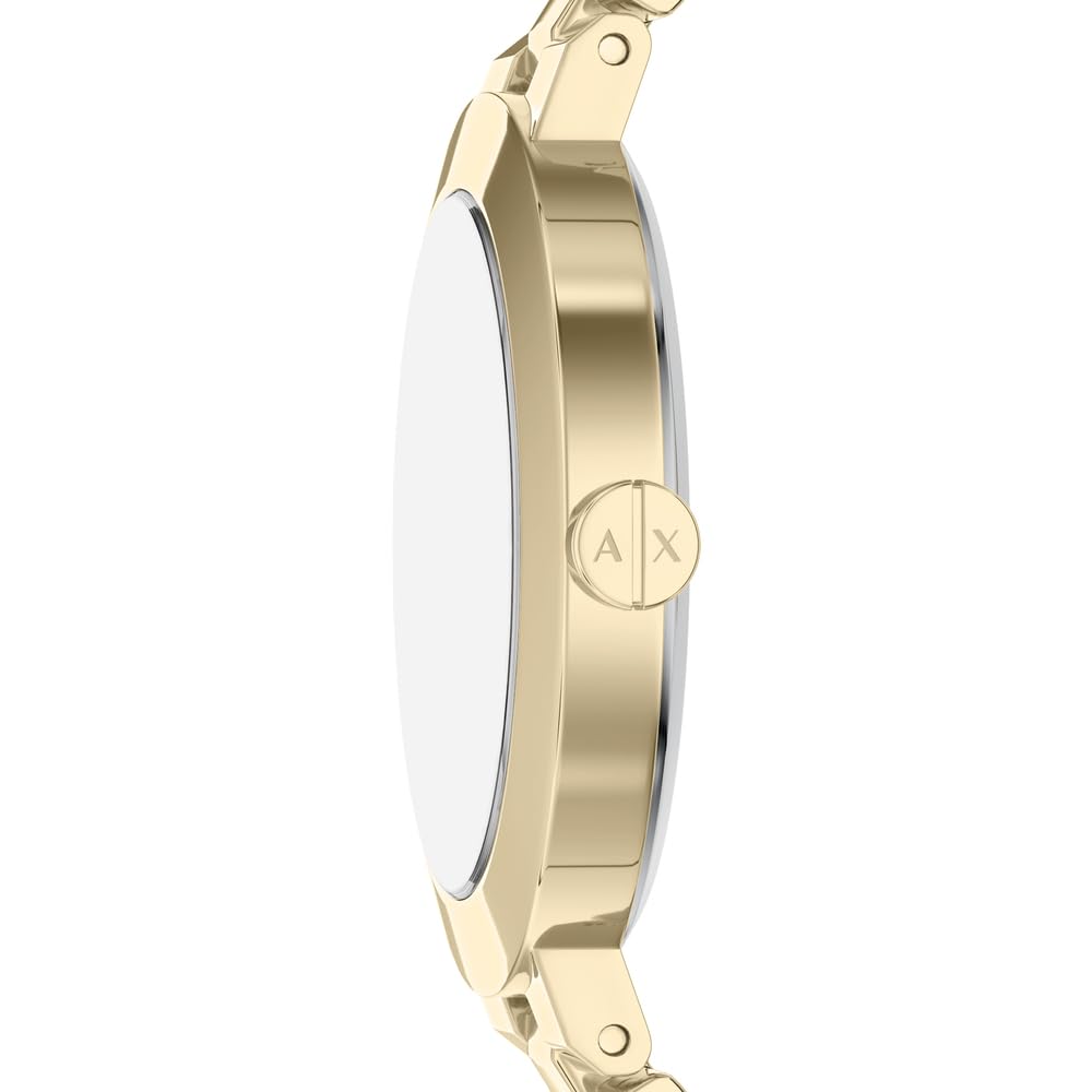 Armani Exchange Reloj para Mujer, Movimiento de Cuarzo de Dos Agujas y Caja de 36 mm con Correa de Acero Inoxidable o Cuero
