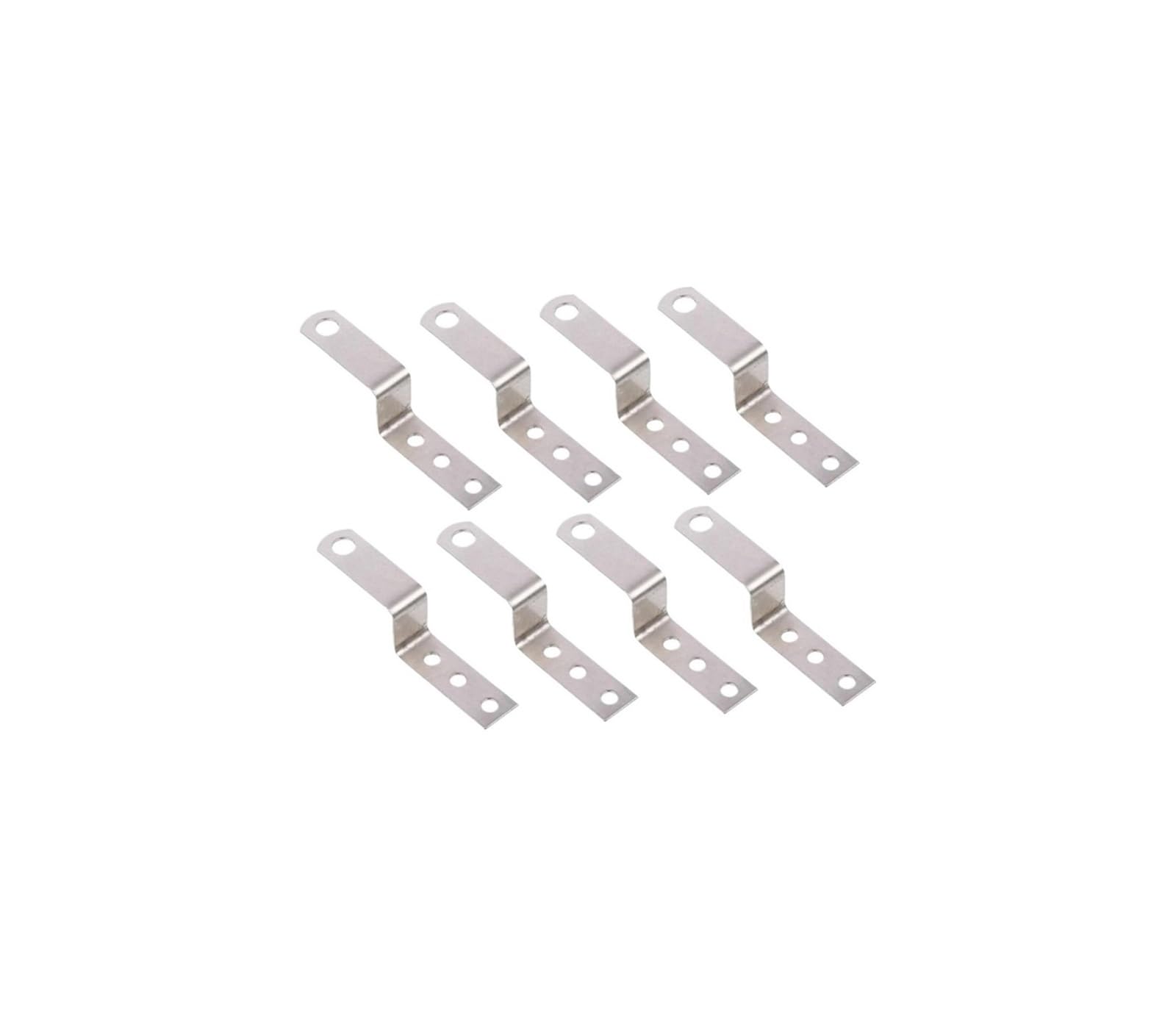 FGJsfhrDTU Picture Hanging Hooks, Picture Hanging Kit Iron Z Shaped Screw Hooks Silver 10 Pcs