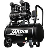 JARDIN(ジャルダン) エアーコンプレッサー 1.2MPa 37L 吐出口2個 1500Wコンプレッサー エアガン 静音 ハイパワー 高速充填 オイルレス 大容量 大口径 コンパクト100v 業務用 純正エアコンプレッサー 車 空気圧 自転車 トラック (E．1.2Mpa アルミタンク)