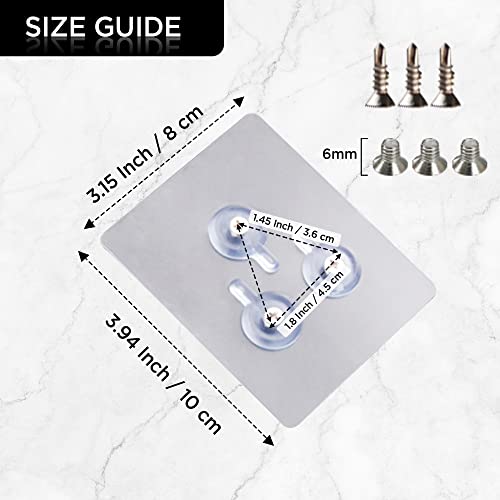 Home&I No Drilling Kick Down Door Stop Stopper With Self-Adhesive Traceless Mounted Screw Bracket,Stickers.easy Pedal Easy Step Door Kick Doorstop,Height-Adjustable Rubber Foot,4 Inch (Satin Nickel) #TOP3