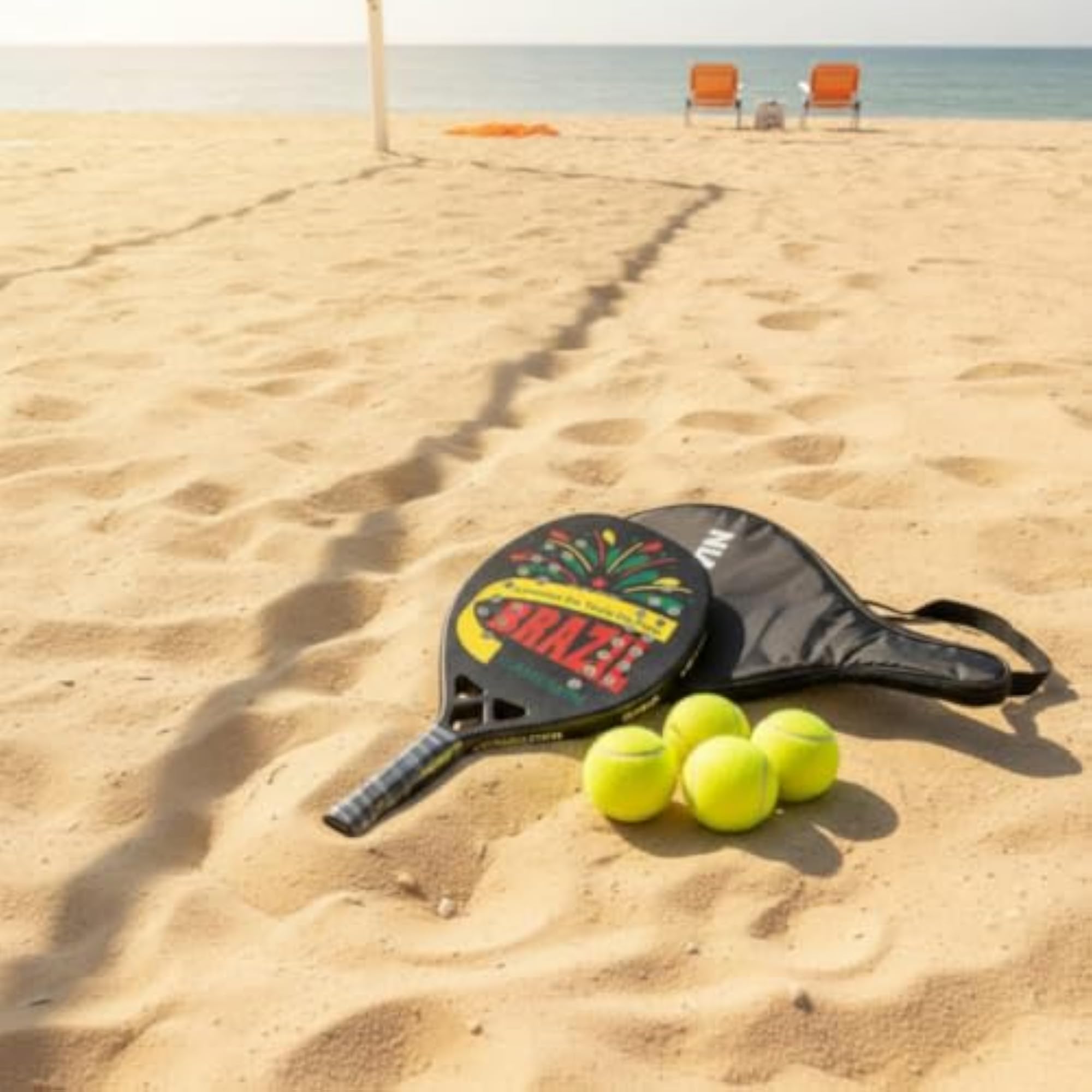 Carbon Fiber Beach Tennis Paddle with Bag