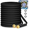 Garden Hose 50ft, Non-Expanding, Lightweight, Leak-Proof Metal interface, No-Knots, Portable, Wear-Resistant, Sturdy, Flexible, 3/4GHT, Water Hose for Yard, Garden