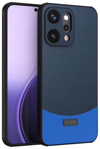 Image of Kapa MatrixWoven Grip Back Cover for Oppo Reno 14 Pro 5G | Woven Fabric & Leather Hybrid Camera Protection, Shockproof Slim Bumper Case (Electric Blue)