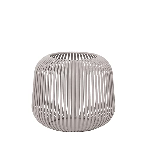blomus Laterne -LITO- Farbe Grau Kerzenhalter Windlicht (S) 20 x 20 x 17cm (66146)