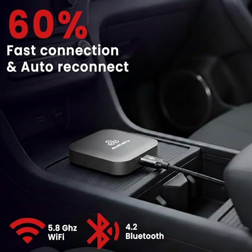 Image of Autofy K713C 4GB RAM 32GB Storage with PlayStore *Download Unlimited Apps* Video Box Wireless Carplay Adapter Works Only with Cars Having Wired CarPlay Auto Reconnect Plug-Play Car Accessories