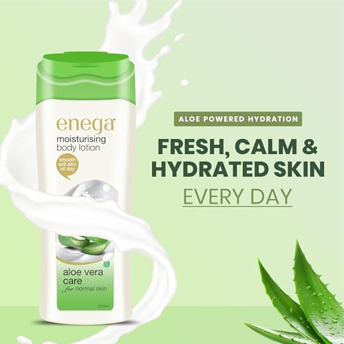 Image of Enega Aloe Vera Care for Normal Skin Non Grassy & Deep Nourish Moisturizing Body Lotion for Men & Women -500 ML (Pack of 1)