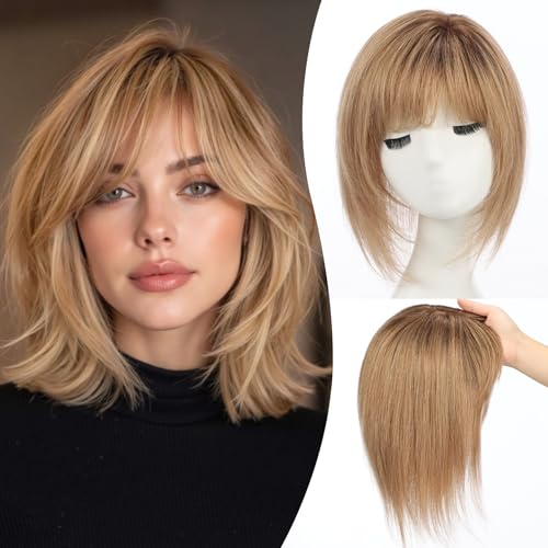 EMMOR 12 Inch Human Hair Topper for Women - Real