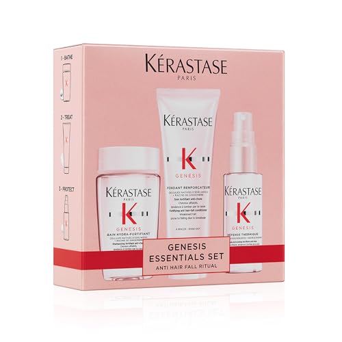 KERASTASE Genesis - Protocole Antichute - Shampoing & Après-Shampoing Anti-Chute + Protecteur Thermique - -97 % de Chute de Cheveux due à la Casse au...