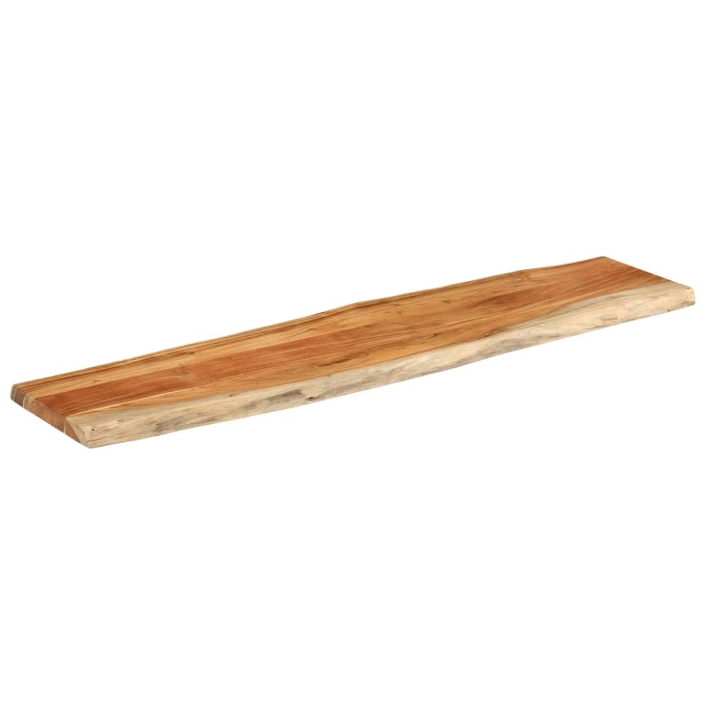 Generico Piano Tavolo 160x40x3,8 cm Rettangolare Legno Acacia Bordi Vivi,Piani per tavoli
