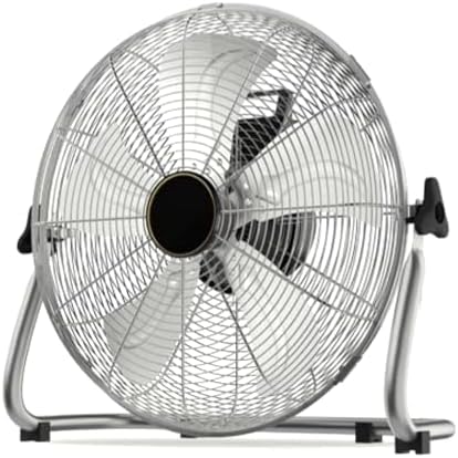 Przemysłowy wentylator podłogowy o dużej prędkości, wytrzymały metalowy cokół z nachyleniem 130° do garażu, magazynu, fabryki i tarasu chłodzenia i cyrkulacji powietrza