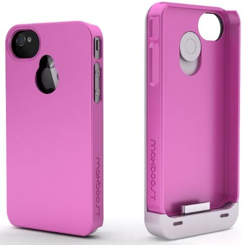 Maxboost iPhone 4S Battery Case/iPhone 4 Battery Case (1900mAH, Fits All Versions of Apple iPhone 4 & 4S) - Detachable Battery Charger Case External Rechargeable Battery Pack Charging Power Case