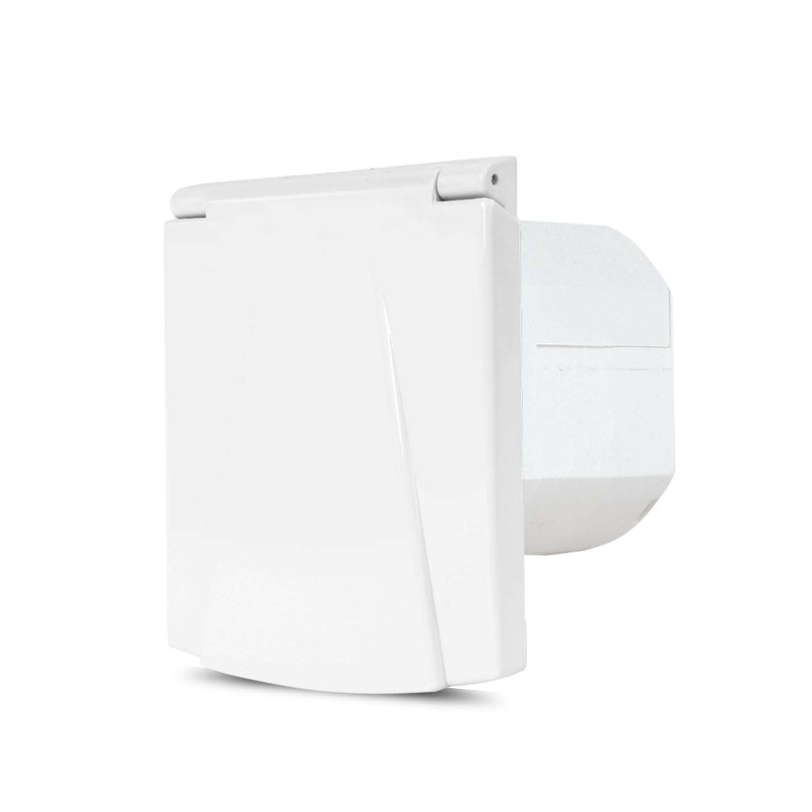 G607 - Enchufe de gas (30 mbar, llave de paso), color blanco