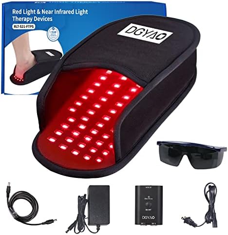 Red Light Therapy Device for Foot, 880nm Near Infrared Light Therapy Foot Pad with Auto-Off Timer, LED Light Therapy Full Cover Foot Pain Relief Muscle Relax Home Use