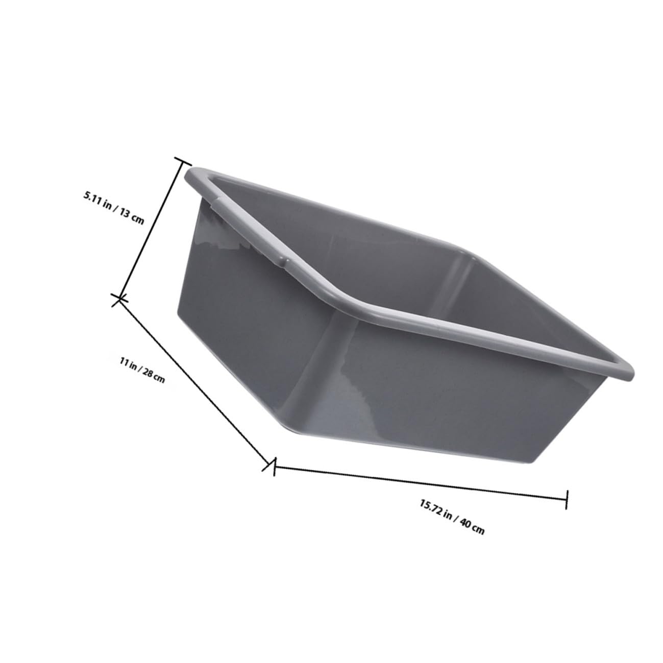 Geschirrkorb aus verdicktem Kunststoff, 40 x 28 x 13 cm, vielseitiger Küchen-Organizer zum Waschen, Trocknen und Einfrieren, ideal für Restaurants und Cafés, langlebige und platzsparende Lösung