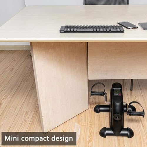 Minifiets, mini-hometrainer Beenmachine Digitaal onder bureaufiets Voetcyclus Arm- en beenpedaalmachine met LCD-scherm, inclusief antislipmat - Afbeelding 7