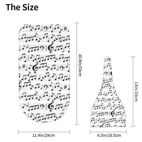 Image of Music Note Newborn Swaddle Blankets Baby Stuff Soft Swaddling Blanket with Beanie Sets Gifts For Infant Boys Girls